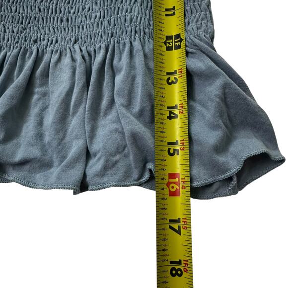 Urban Outfitters Blue Smocked Sleeveless Crop Top Women's Size XS | 67-13-2 - Picture 6 of 6